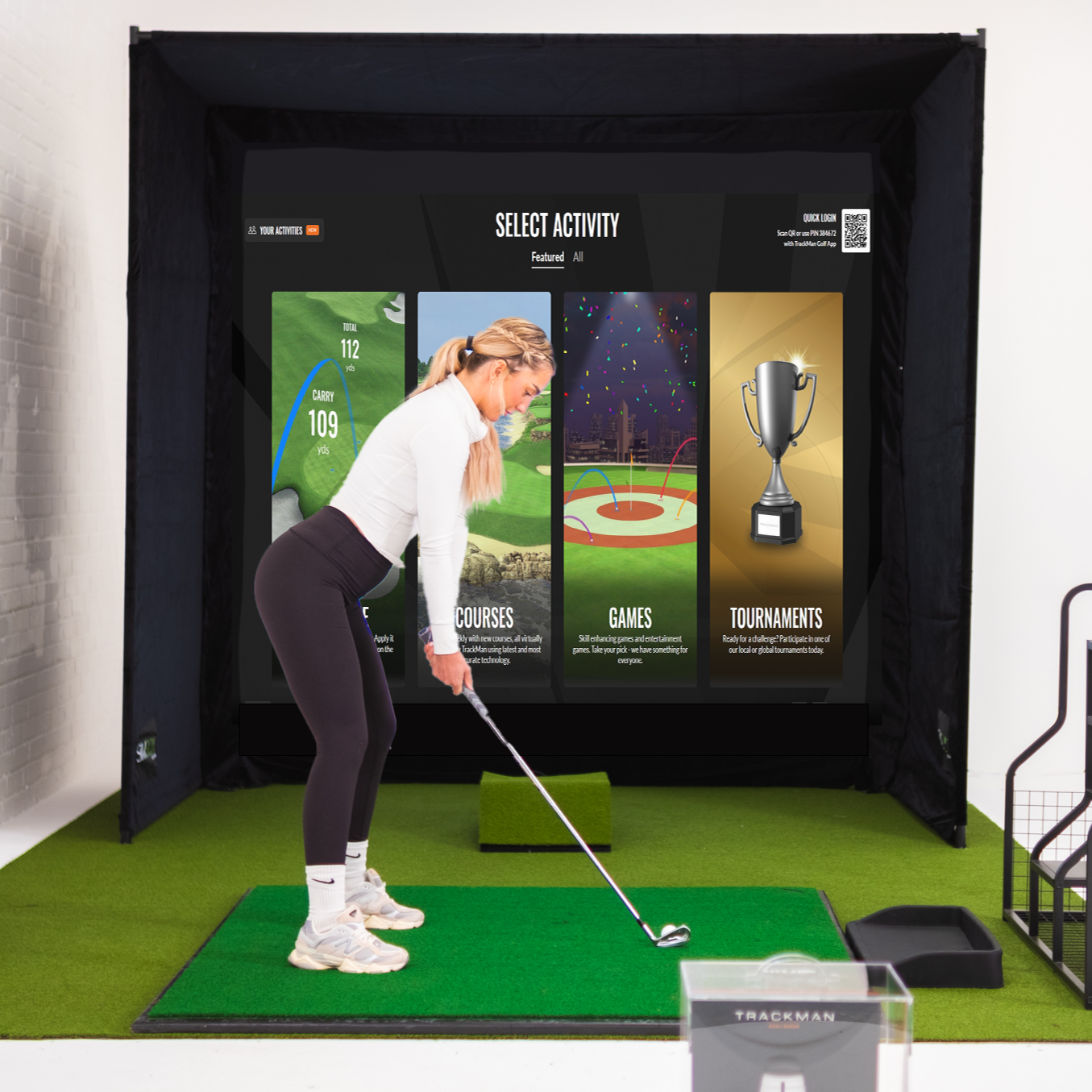 SimBox Golf Simulator Omkasting - 7 maten (Gratis zijschermen ter waarde van £100)