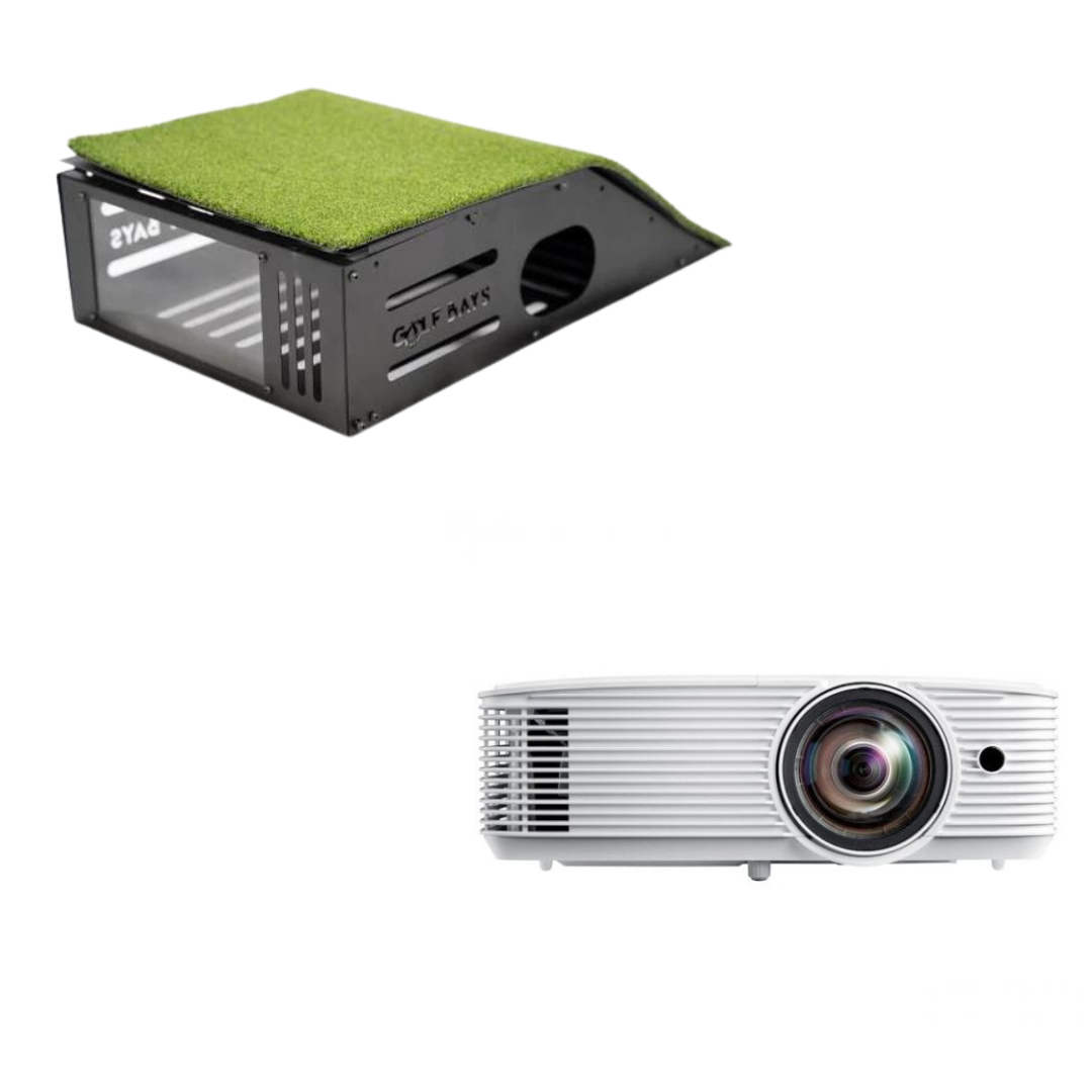 Optoma W309ST Short Throw Projector + Vloerbevestigde Koffer Bundel Golf Simulator Projector