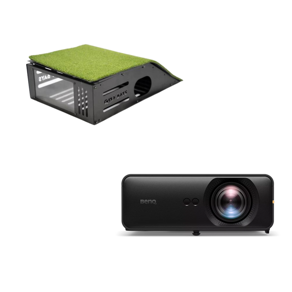 BenQ AH500ST Short Throw Projector + Vloerbevestigde Koffer Bundel Golf Simulator Projector