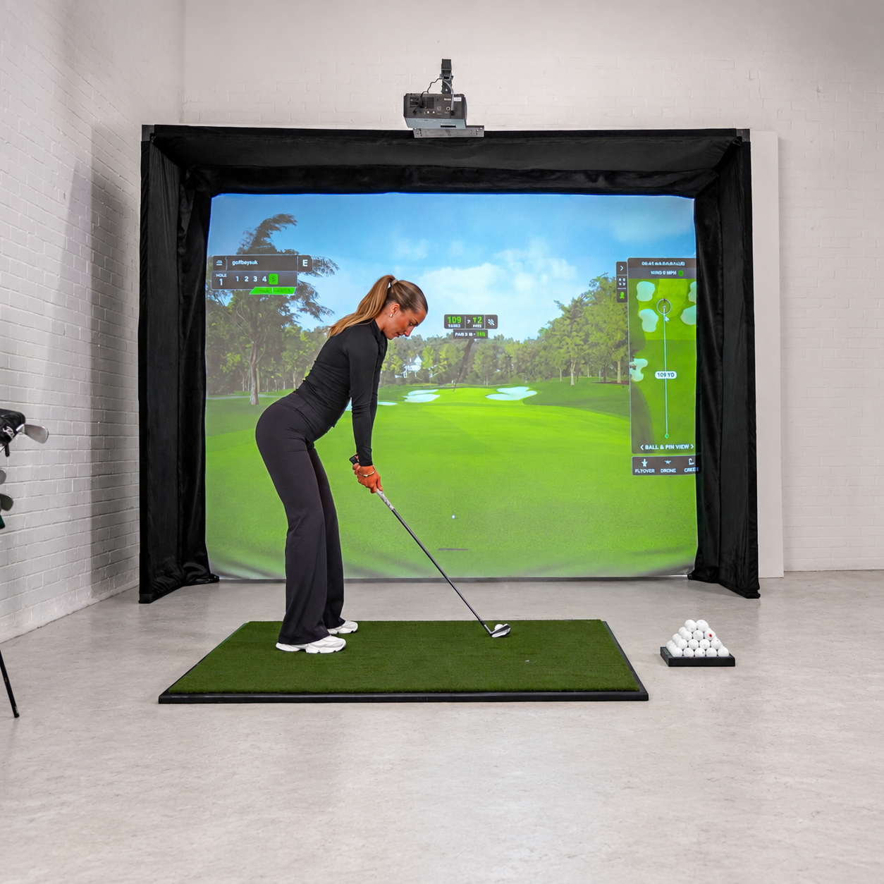 GolfBays Lux Golf Simulator Sla-omheining