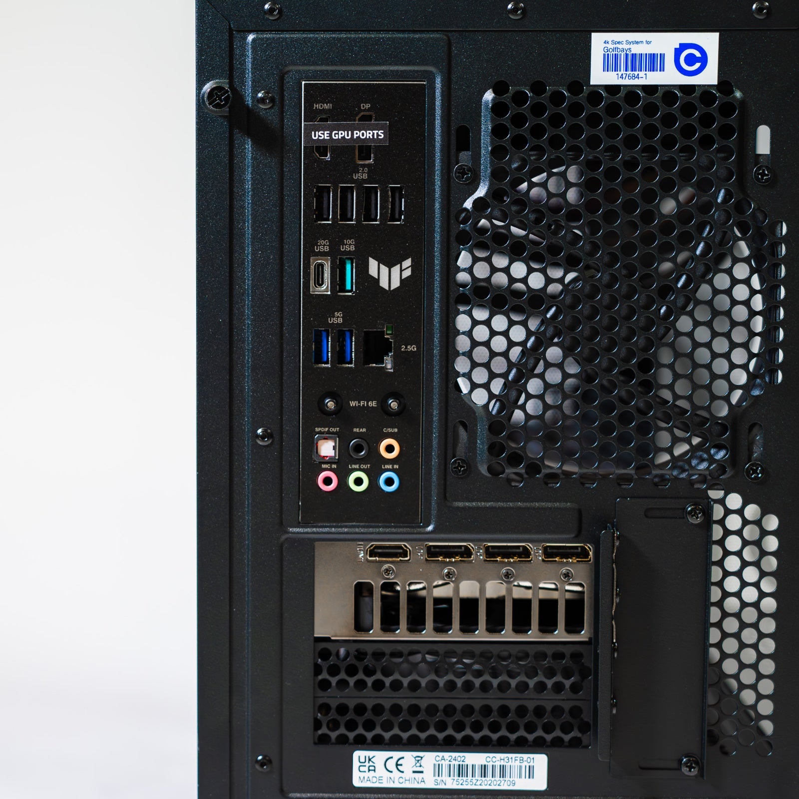 GolfBays Golf Simulator Gaming PC HD Specificatie