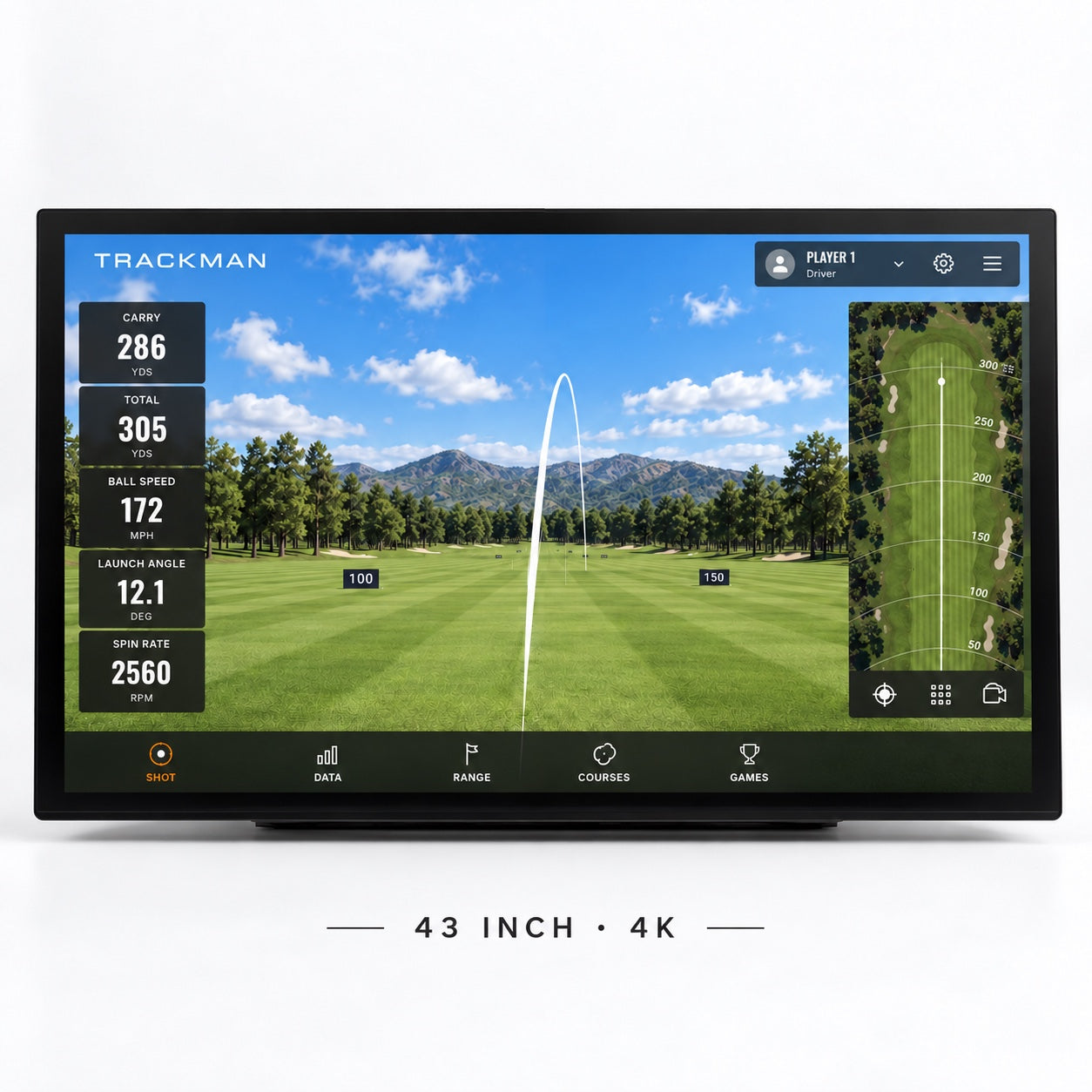Golfbays 4K touchscreenmonitor 43"