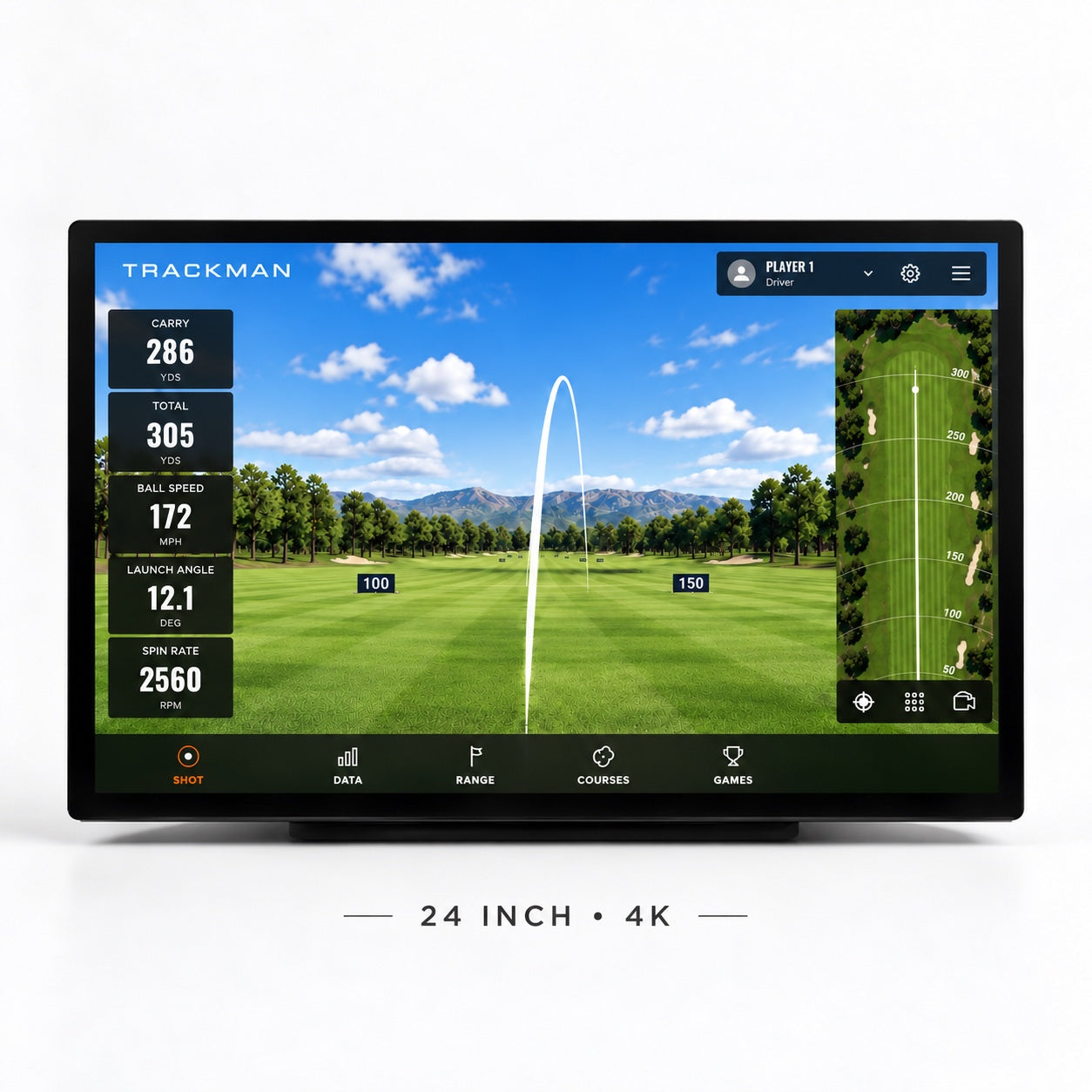 Golfbays 4K touchscreenmonitor 24"