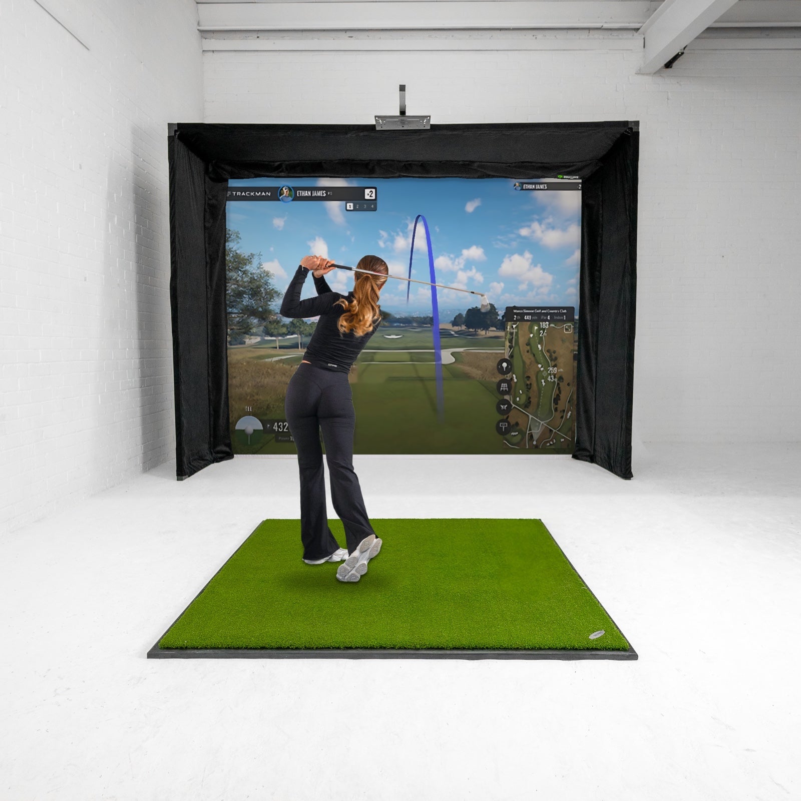 GolfBays Lux Golf Simulator Sla-omheining
